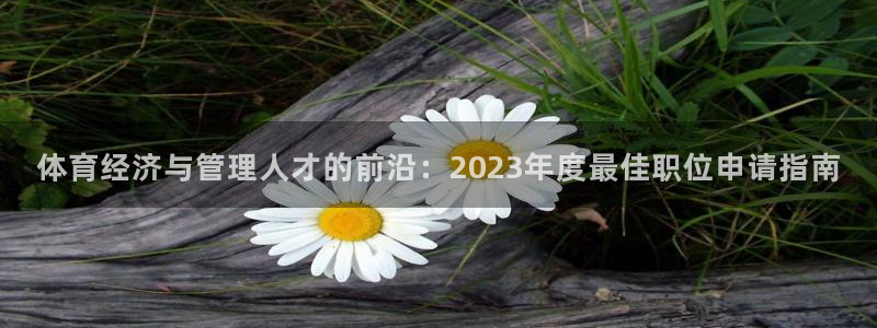 必一体育手机下载：体育经济与管理人才的前沿：2023年度最佳